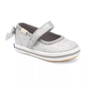 Keds Kate Spade New York Kids Sloan Silver Size 2 Months EUC